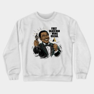 First Black Man wins Oscar Louis Gossett Crewneck Sweatshirt